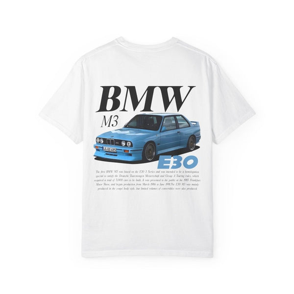 BMW E30 M3 T-Shirt — Oldtimer Car Culture Streetwear | REVØRA