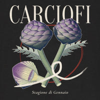 REVØRA Carciofi – Hoodie in Black, Rückenprint aus der Nähe