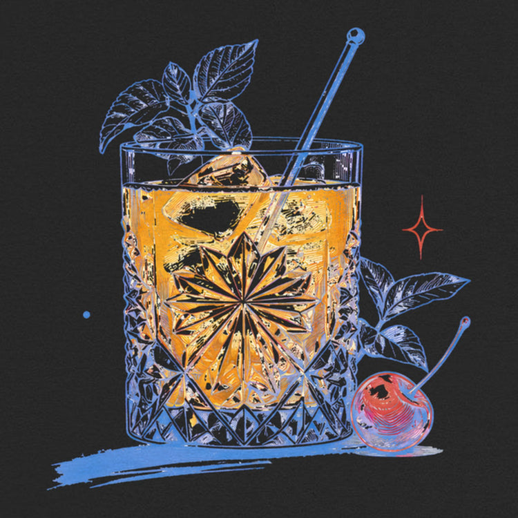 Vintage Cocktail Oversized T-Shirt