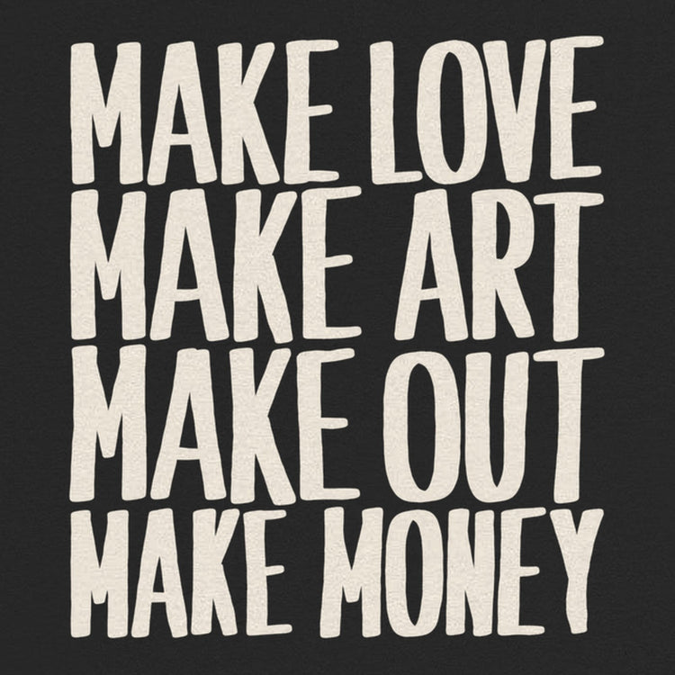 Make Love Make Art Oversized T-Shirt