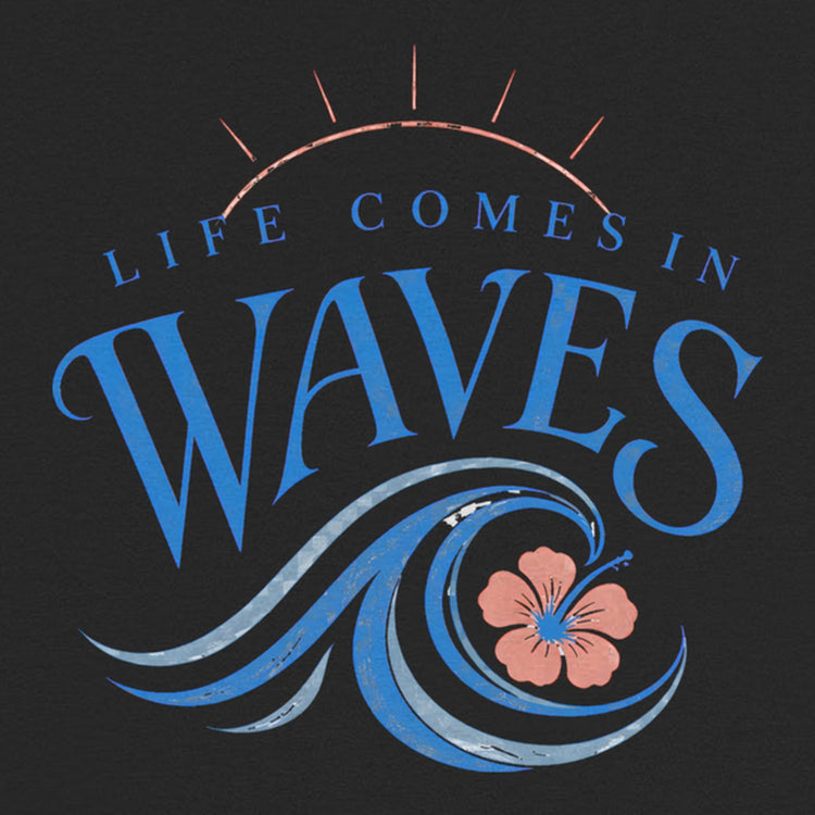 Life Comes In Waves Oversized T-Shirt