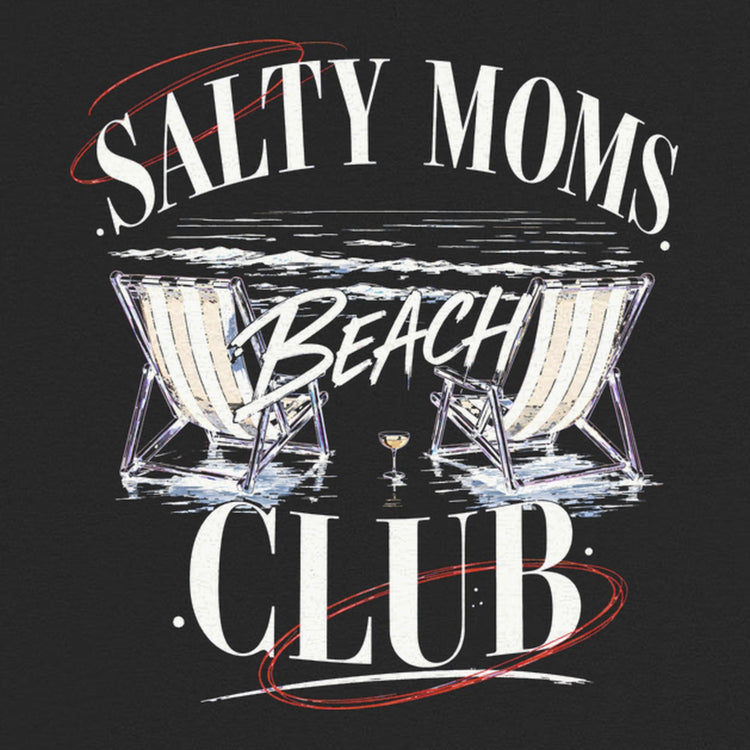 Salty Moms Beach Club Oversized T-Shirt