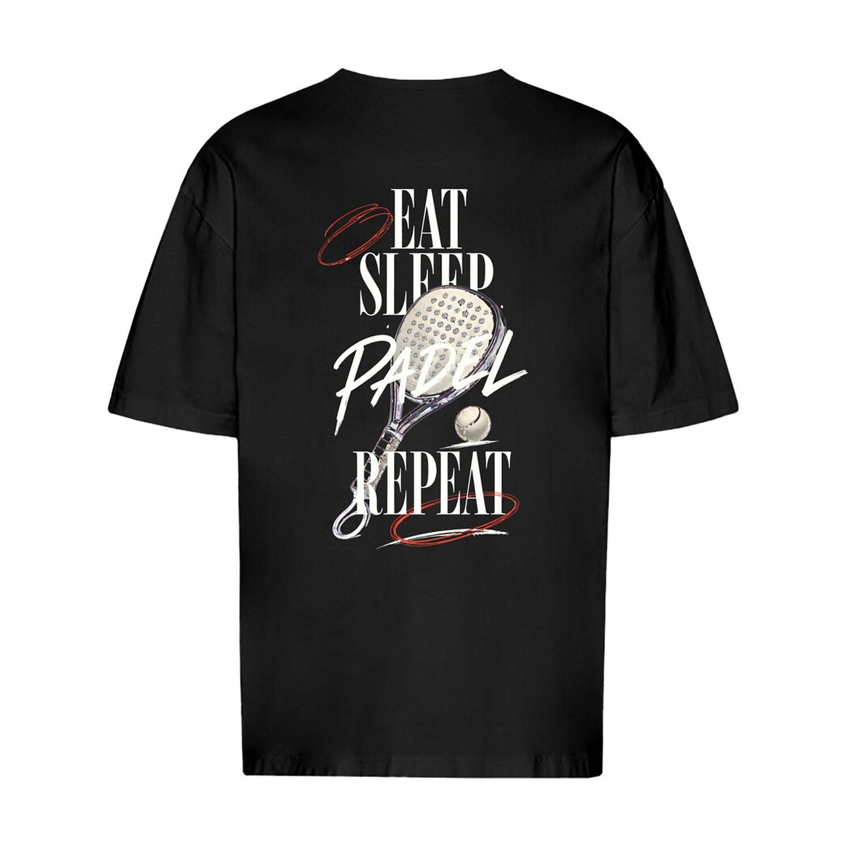 Eat Sleep Padel Repeat Oversized T-Shirt