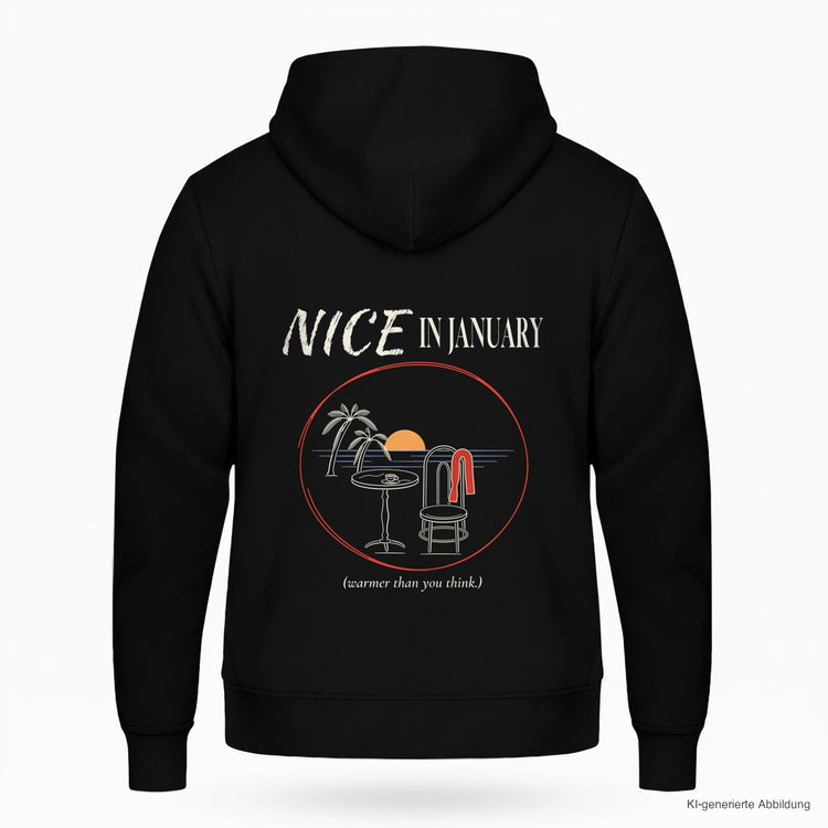 Nice In January Zip-Hoodie