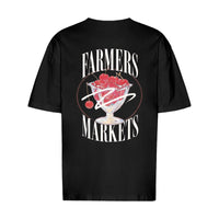 REVØRA Farmers Markets – Oversized Shirt in Black, Rückansicht