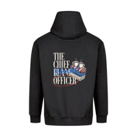 REVØRA The Chief Blanket Officer – Hoodie in Black, Rückansicht
