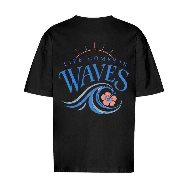 Life Comes In Waves Oversized T-Shirt