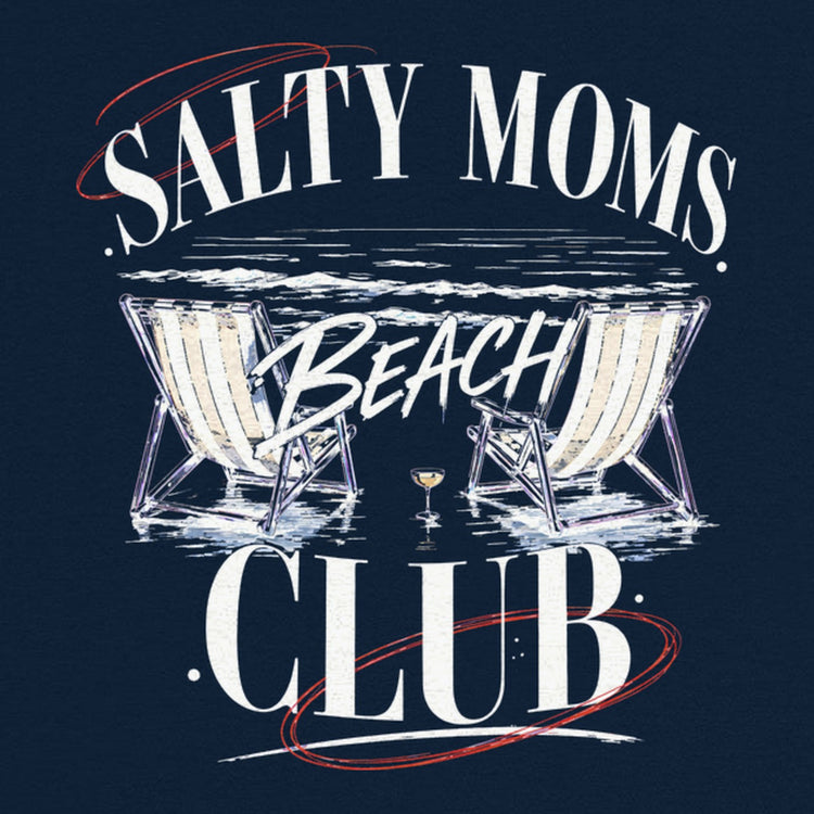 Salty Moms Beach Club Oversized T-Shirt