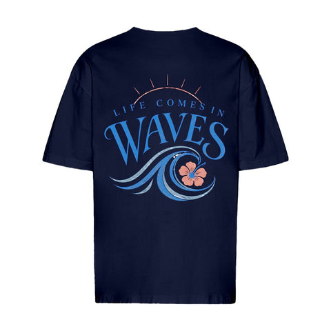 Life Comes In Waves Oversized T-Shirt