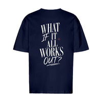 REVØRA What If It All Works Out – Oversized Shirt in French Navy, Rückansicht