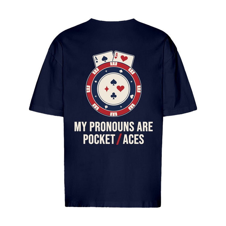 My Pronouns Are Pocket Aces Oversized T-Shirt
