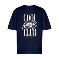 REVØRA Cool Moms Club – Oversized Shirt in French Navy, Rückansicht