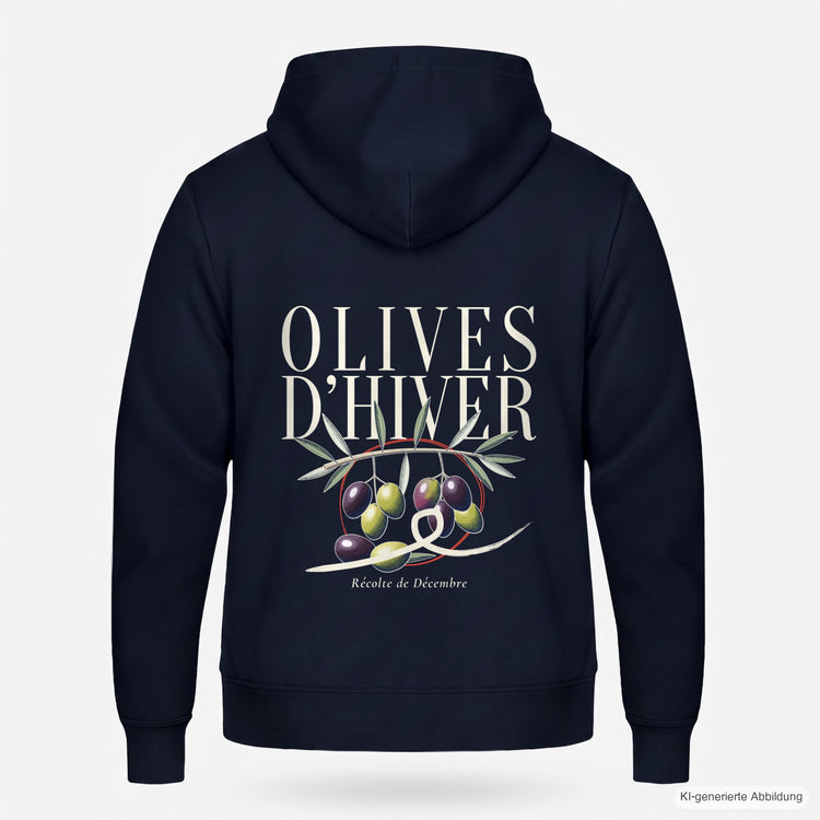 Olives d'Hiver Zip-Hoodie