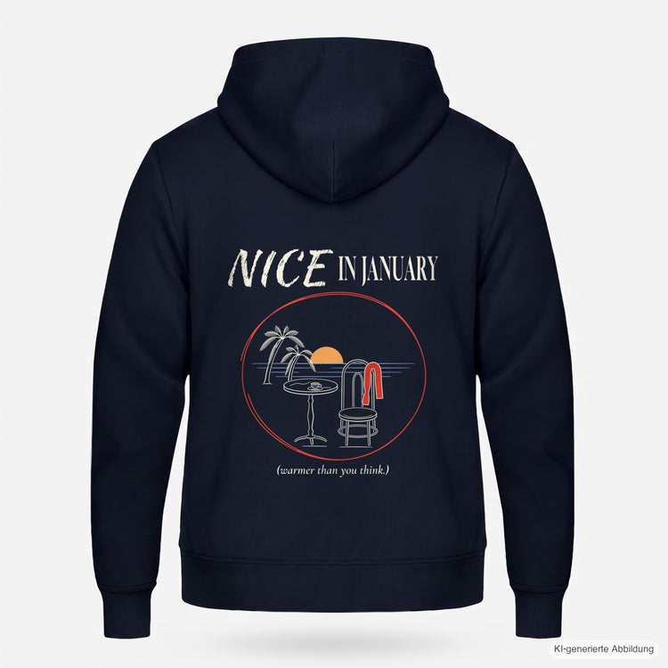 Nice In January Zip-Hoodie