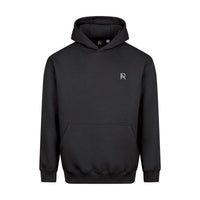 REVØRA Nice In January – Hoodie in Black, Brustzeichen RØ, gedruckt