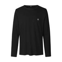 REVØRA Nice In January – Longsleeve in Black, Brustzeichen RØ, gedruckt