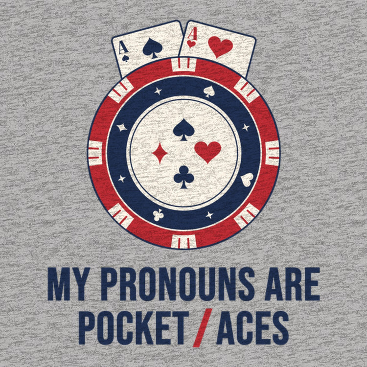 My Pronouns Are Pocket Aces Oversized T-Shirt