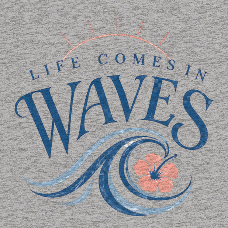 Life Comes In Waves Oversized T-Shirt