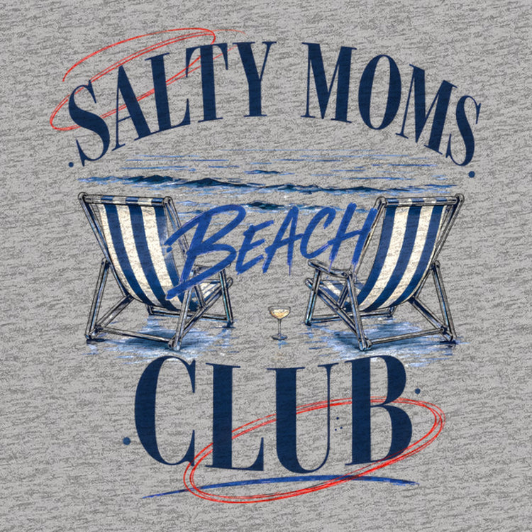 Salty Moms Beach Club Oversized T-Shirt