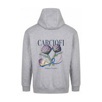 REVØRA Carciofi – Hoodie in Heather Grey, Rückansicht