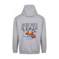REVØRA Agrumes d'Hiver – Hoodie in Heather Grey, Rückansicht