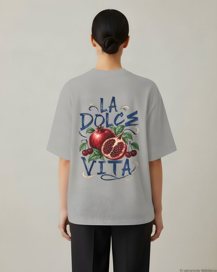 La Dolce Vita Pomegranate Oversized T-Shirt