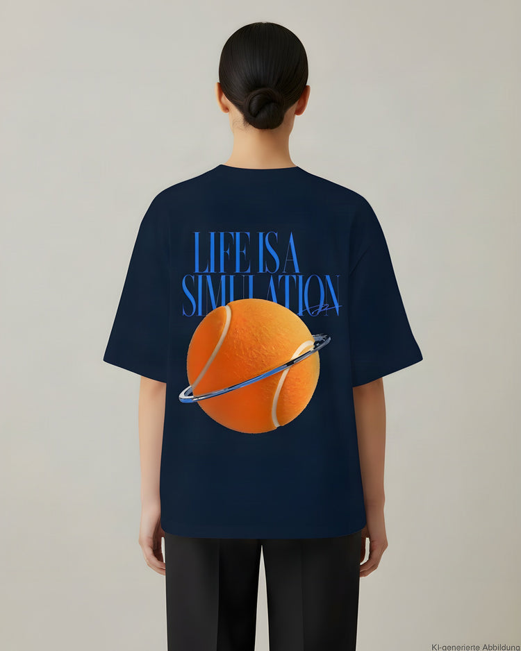 Life Is A Simulation Oversized T-Shirt