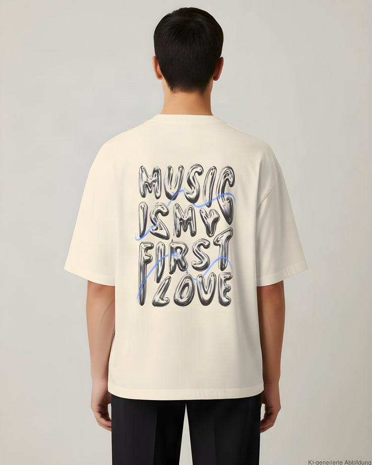 Music Is My First Love Oversized T-Shirt