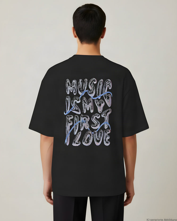 Music Is My First Love Oversized T-Shirt