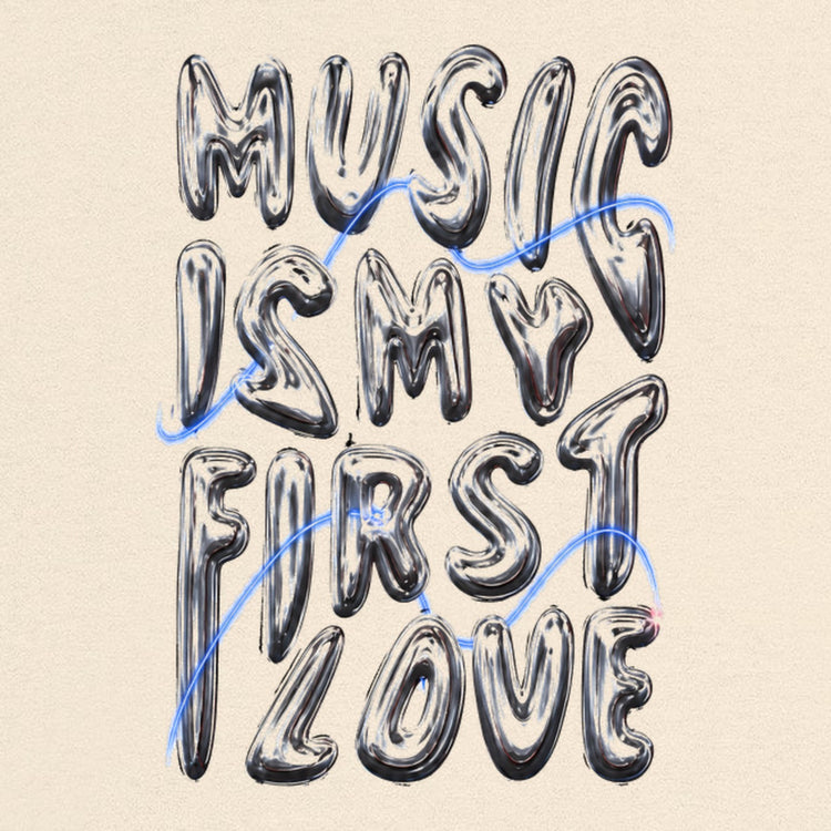 Music Is My First Love Oversized T-Shirt