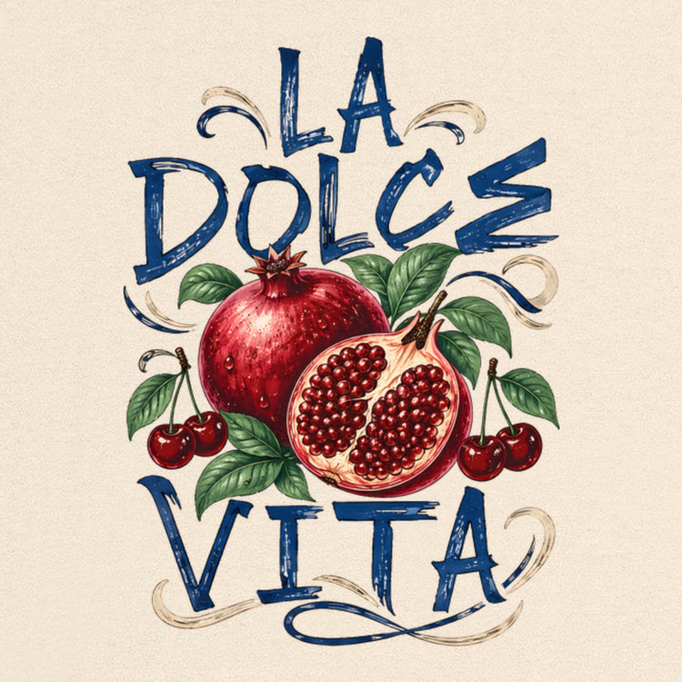 La Dolce Vita Pomegranate Oversized T-Shirt