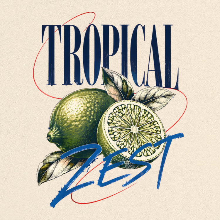 Tropical Zest Limetten Oversized T-Shirt