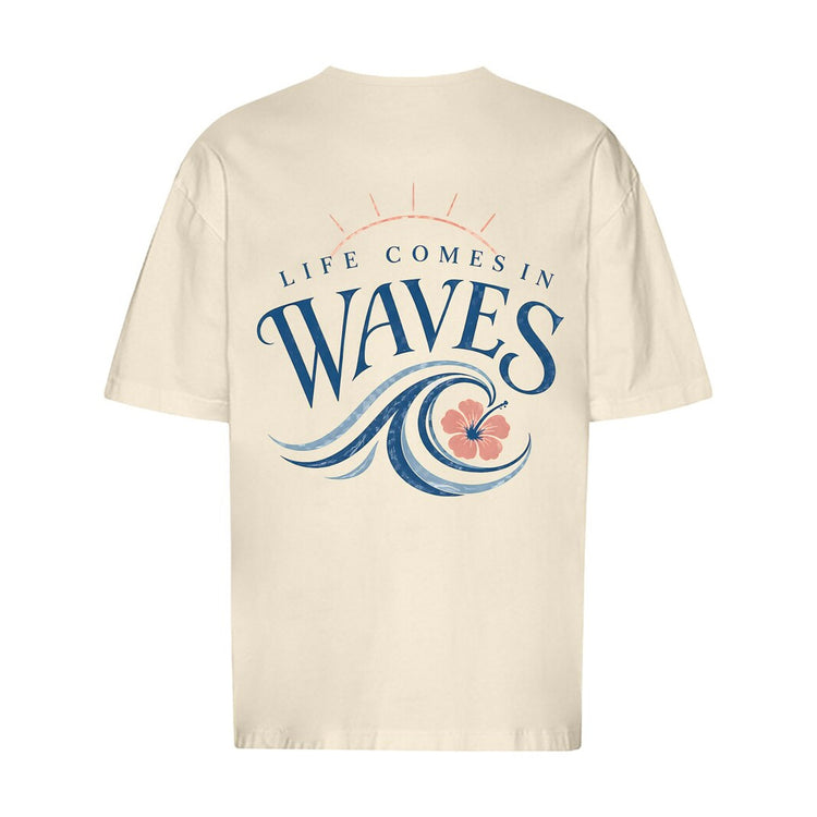 Life Comes In Waves Oversized T-Shirt