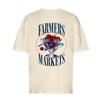 REVØRA Farmers Markets – Oversized Shirt in Natural Raw, Rückansicht