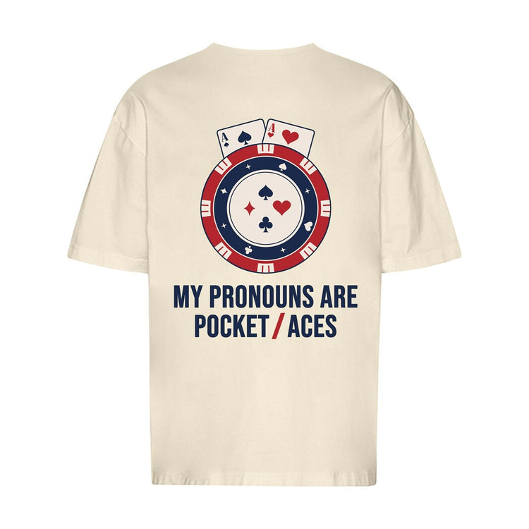 My Pronouns Are Pocket Aces Oversized T-Shirt