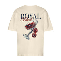 REVØRA Royal Flush – Oversized Shirt in Natural Raw, Rückansicht