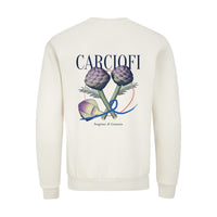 REVØRA Carciofi – Sweatshirt in Natural Raw, Rückansicht