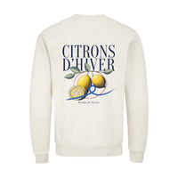 REVØRA Citrons d'Hiver – Sweatshirt in Natural Raw, Rückansicht