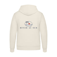 REVØRA Hiver au Sud – Zip-Hoodie in Off White, Rückansicht