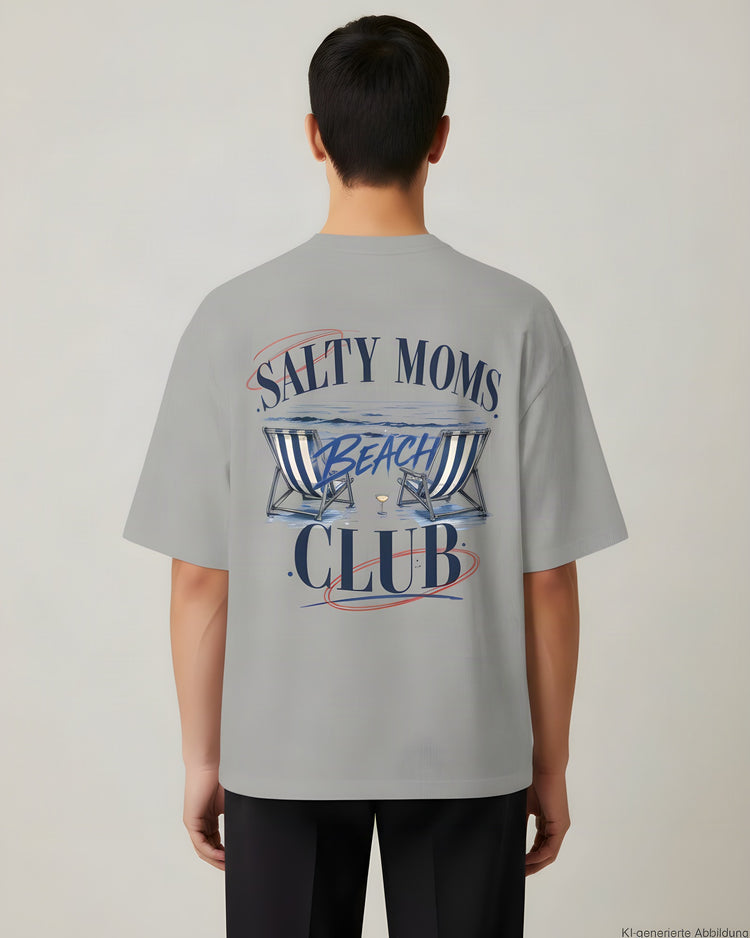 Salty Moms Beach Club Oversized T-Shirt