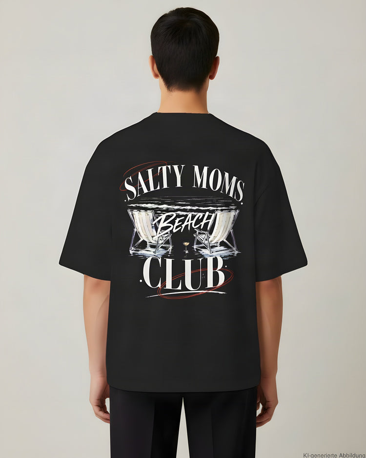 Salty Moms Beach Club Oversized T-Shirt
