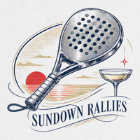 REVØRA Sundown Rallies – Oversized Shirt in White, Rückenprint aus der Nähe