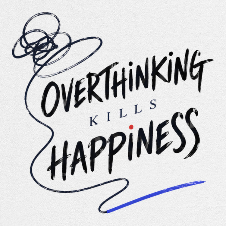 Overthinking Kills Happiness Oversized T-Shirt