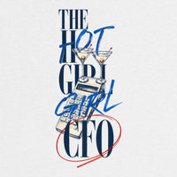 REVØRA Hot Girl CFO – Oversized Shirt in White, Rückenprint aus der Nähe