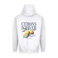 REVØRA Citrons d'Hiver – Hoodie in White, Rückansicht