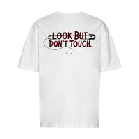 REVØRA Look But Don't Touch – Oversized Shirt in White, Rückansicht