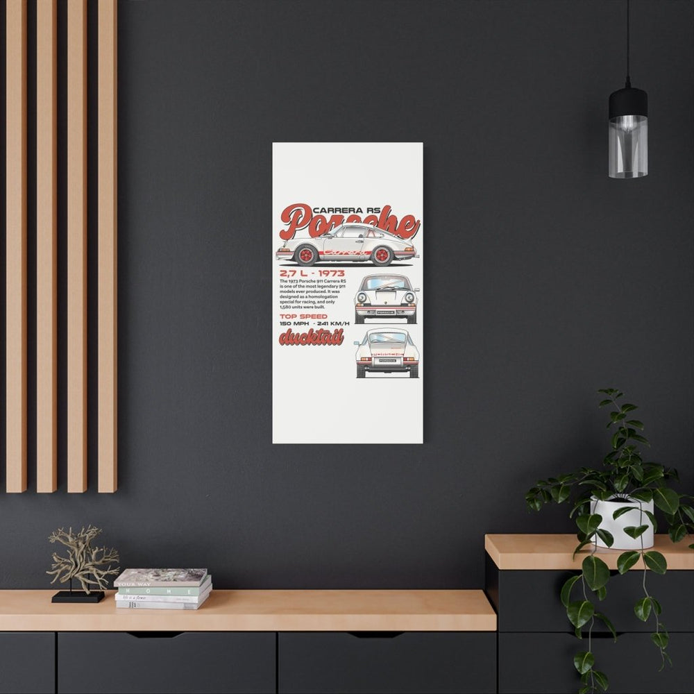 Porsche 911 Carrera RS Canvas Print — Wandbild Man Cave | REVØRA
