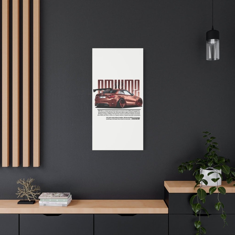 BMW M2 Canvas Print — Wandbild Man Cave | REVØRA