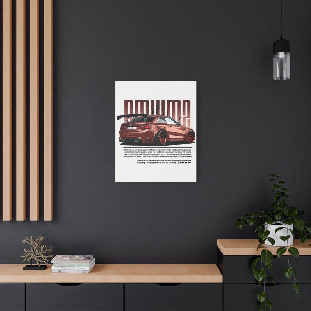 BMW M2 Canvas Print — Wandbild Man Cave | REVØRA