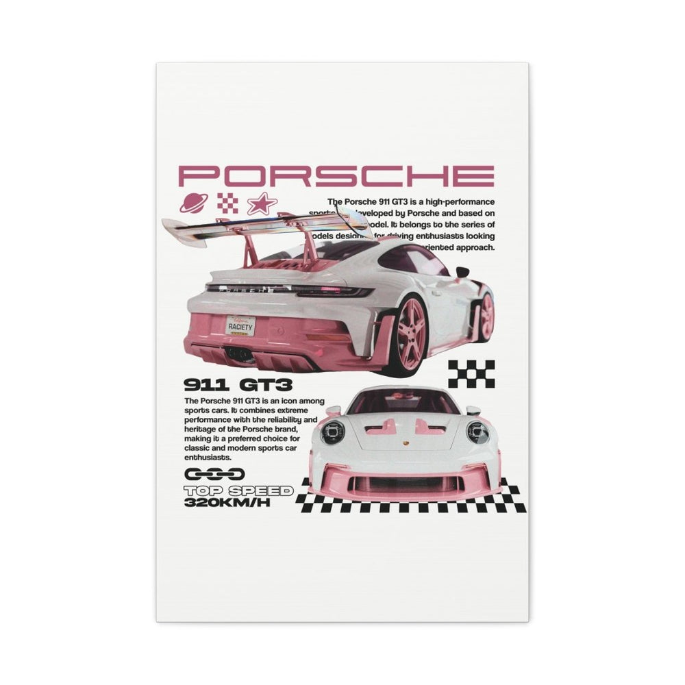 Porsche 911 GT3 Canvas Print — Wandbild Man Cave | REVØRA
